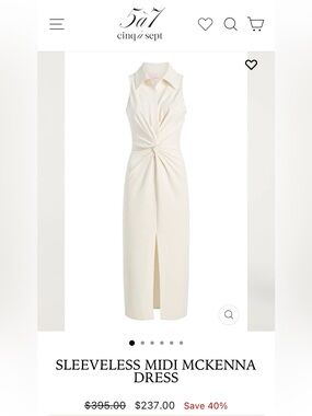 Cinq à Sept Sleeveless Midi McKenna Dress